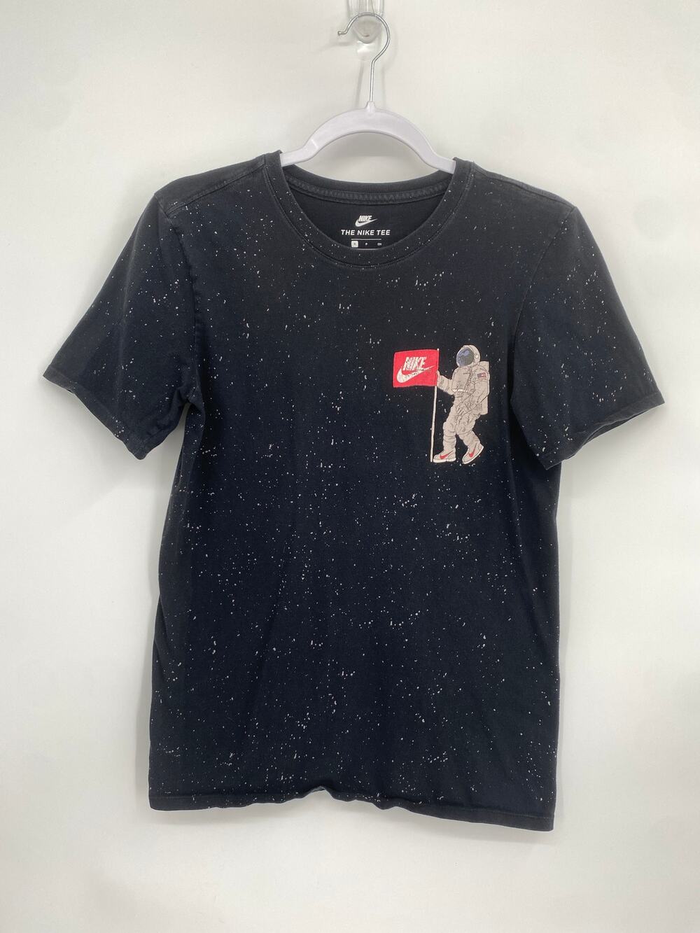 Nike Shirt Black Space Astronaut Swoosh Logo The Nike Tee Speckled Graphic S